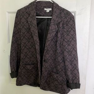 Cotton On Patterned Blazer - Size Small